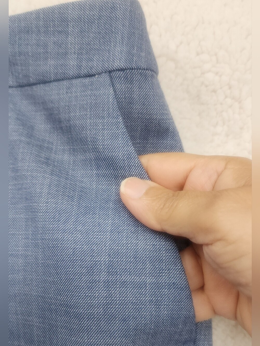 Talbots Plus Women’s Size 20W Blue Straight Leg Dress Pants Minimalist Workwear - Picture 7 of 15